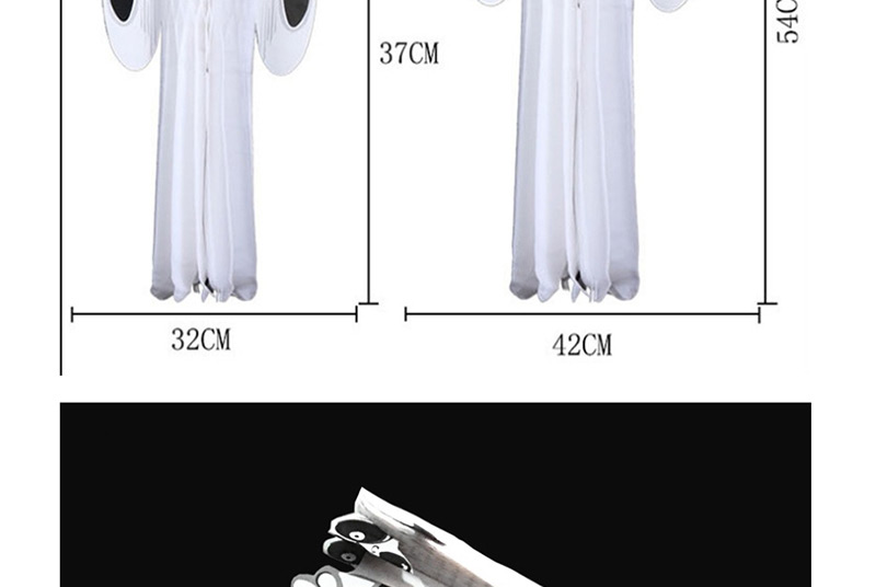 Fashion White Ghost Shape Design Cosplay Props,Festival & Party Supplies