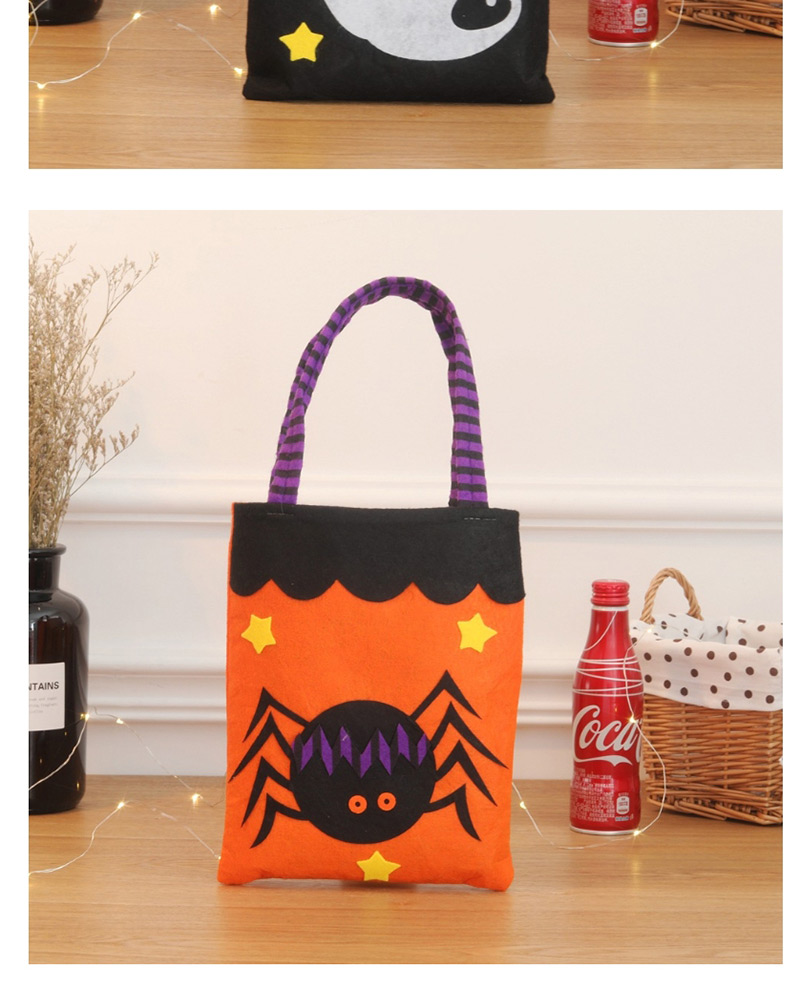 Fashion Orange Spider Pattern Decorated Cosplay Bag,Festival & Party Supplies