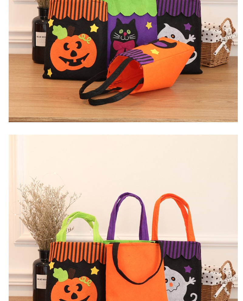 Fashion Multi-color Pumpkin Pattern Decorated Cosplay Bag,Festival & Party Supplies