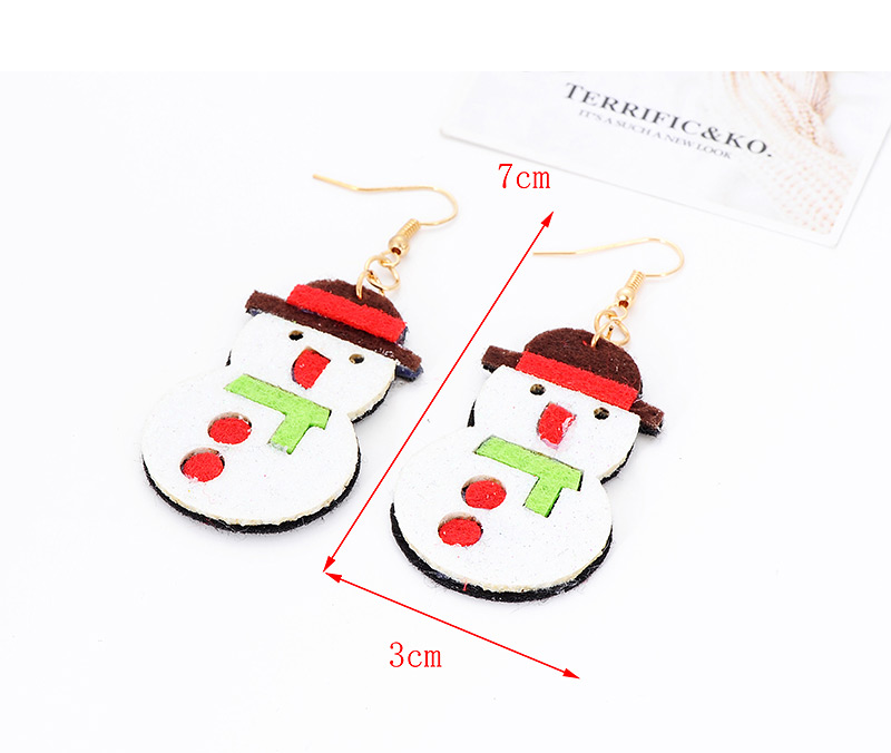 Fashion Multi-color Snowman Shape Decorated Earrings,Drop Earrings
