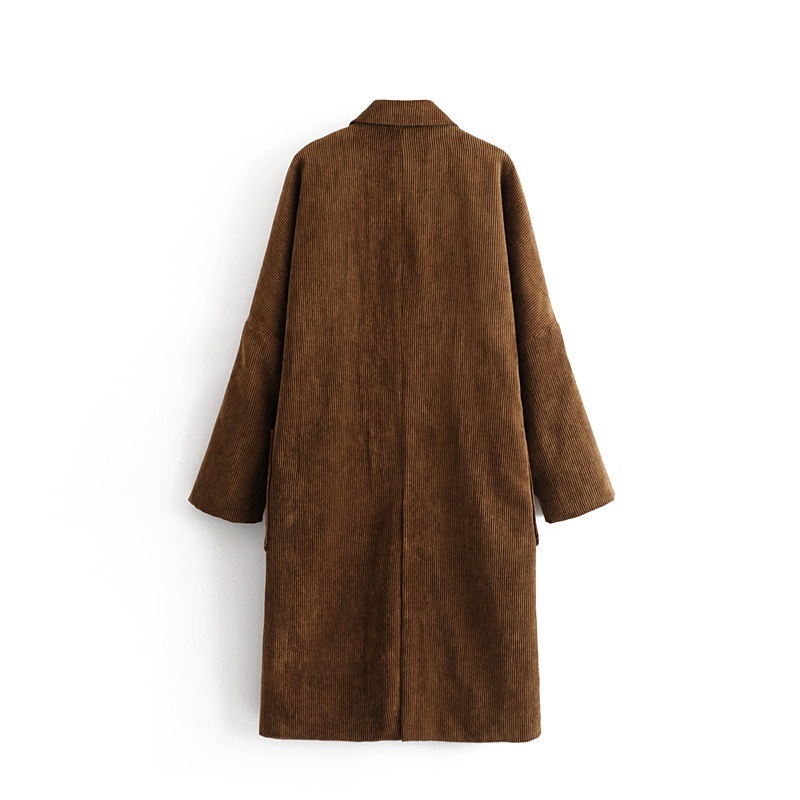 Fashion Brown Pure Color Decorated Coat,Coat-Jacket