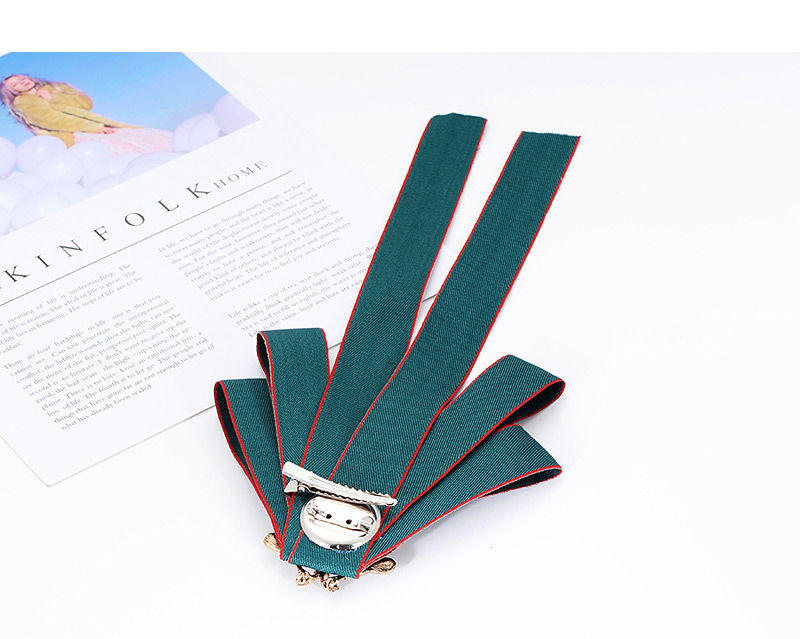 Fashion Green Pure Color Decorated Bowknot Brooch,Korean Brooches