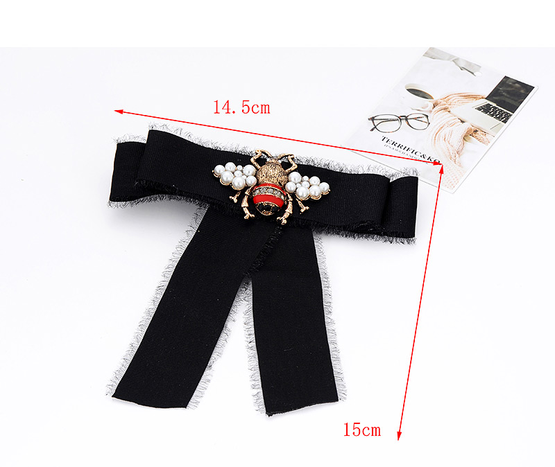 Fashion Black Pure Color Decorated Bowknot Brooch,Korean Brooches