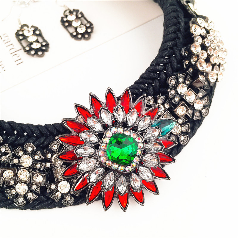 Fashion Black Full Diamond Decorated Jewelry Sets,Jewelry Sets