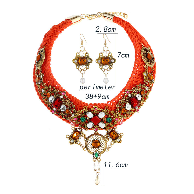 Fashion Red Geometric Shape Decorated Jewelry Sets,Jewelry Sets