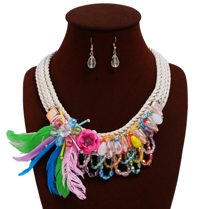 Fashion Multi-color Flower Shape Decorated Jewelry Sets,Jewelry Sets