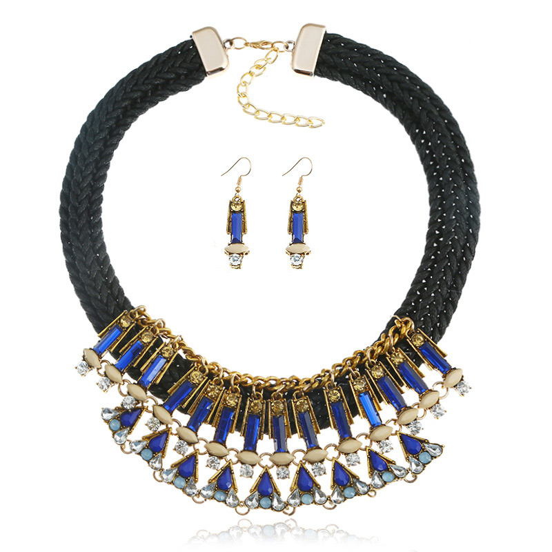 Fashion Black Geometric Shape Decorated Jewelry Sets,Jewelry Sets