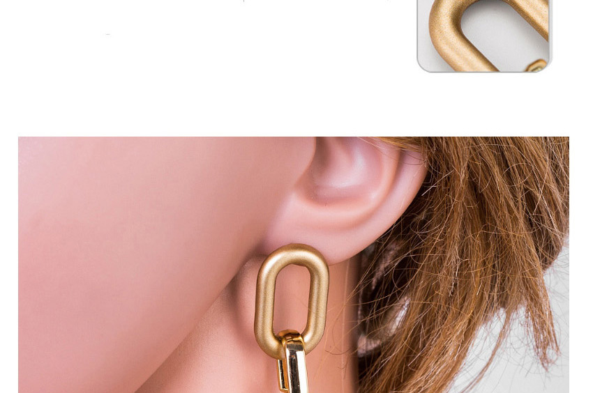 Fashion Gold Color Round Shape Decorated Pure Color Earrings,Drop Earrings