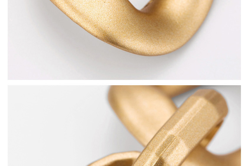 Fashion Gold Color Irregular Shape Decorated Earrings,Drop Earrings