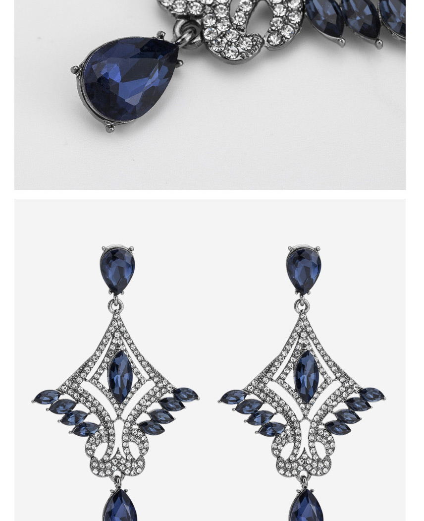 Fashion Blue Waterdrop Shape Decorated Earrings,Drop Earrings