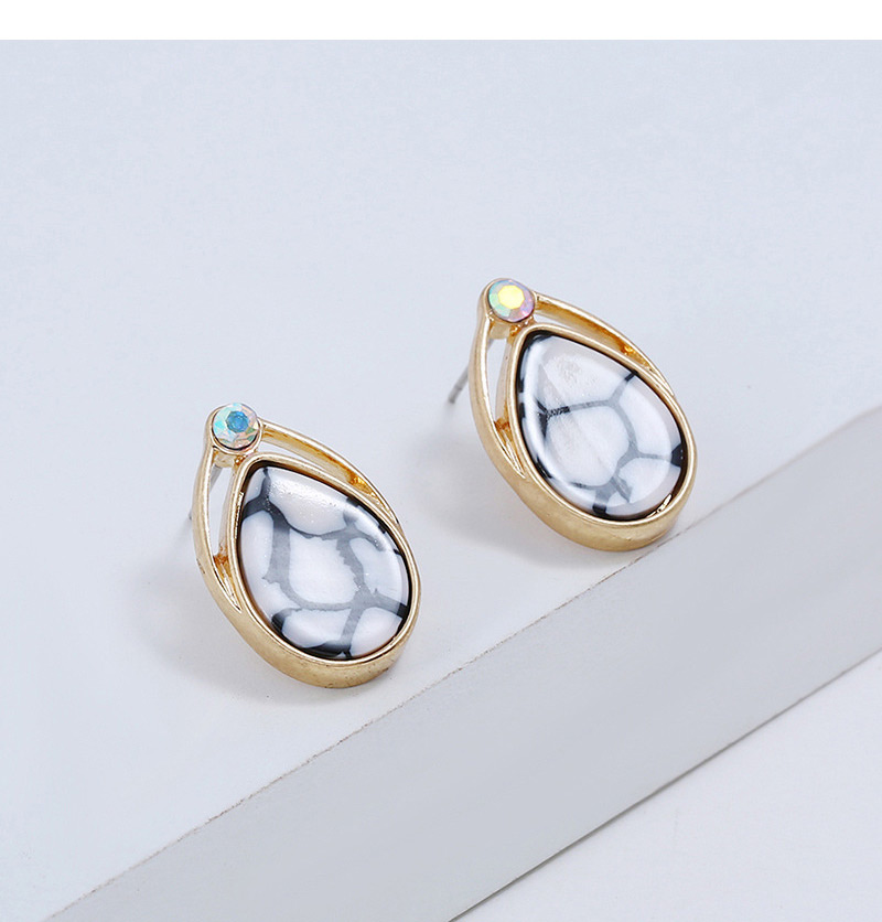 Fashion Gold Color Waterdrop Shape Decorated Earrings,Drop Earrings