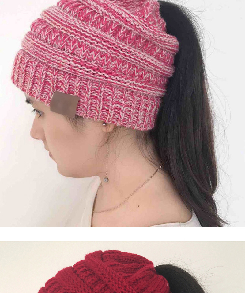Fashion Gary Pure Color Decorated Hat,Knitting Wool Hats