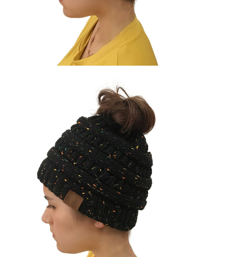 Fashion Dark Gray Pure Color Decorated Hat,Knitting Wool Hats