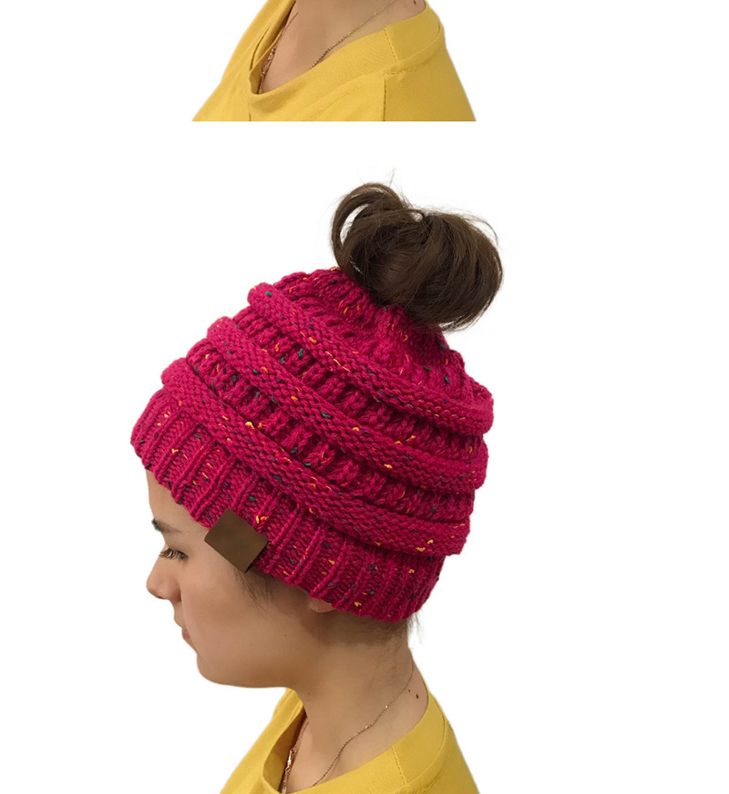 Fashion Plum Red Pure Color Decorated Hat,Knitting Wool Hats