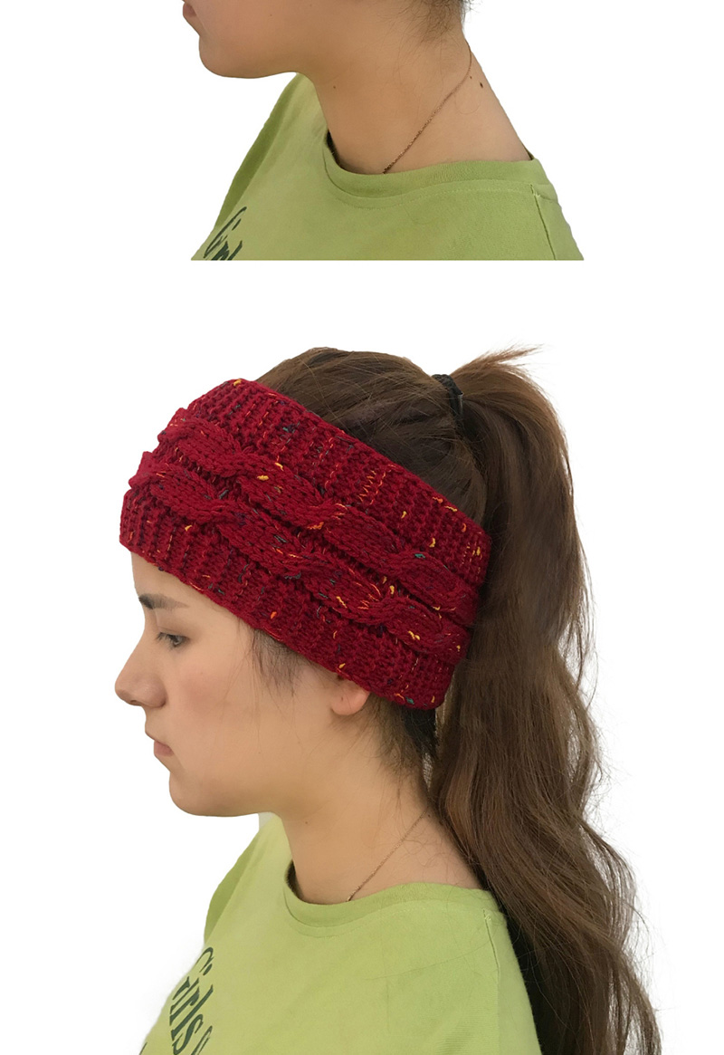 Fashion Khaki Color Matching Decorated Hat,Knitting Wool Hats