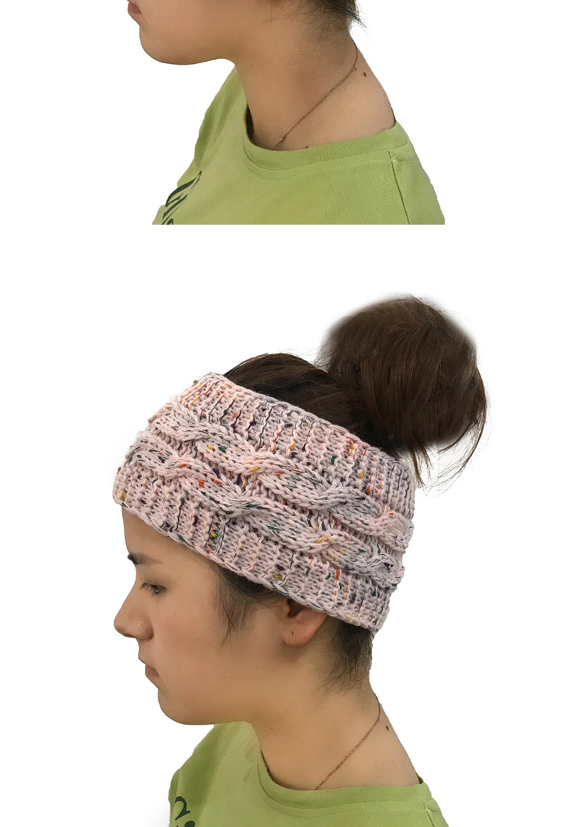 Fashion Pink Color Matching Decorated Hat,Knitting Wool Hats