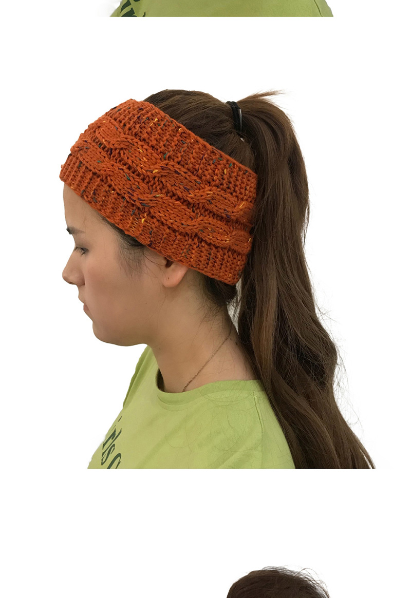 Fashion Dark Orange Color Matching Decorated Hat,Knitting Wool Hats