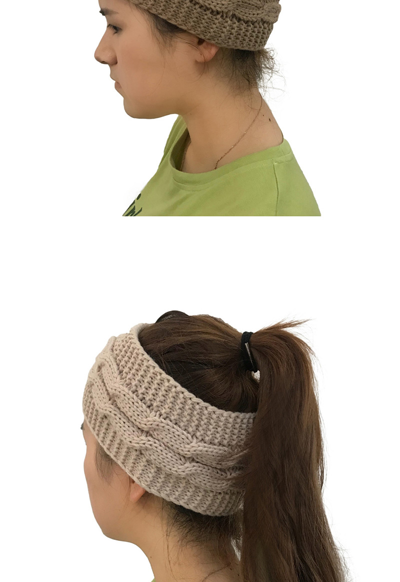 Fashion Khaki Pure Color Decorated Hat,Knitting Wool Hats