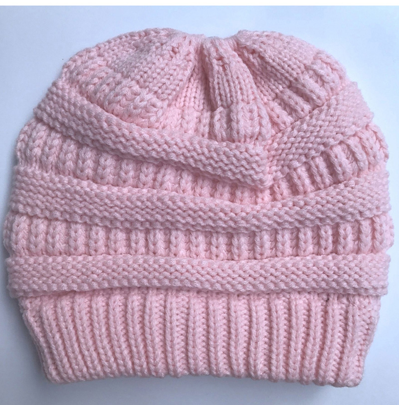 Fashion Pink Stripe Pattern Decorated Hat,Knitting Wool Hats
