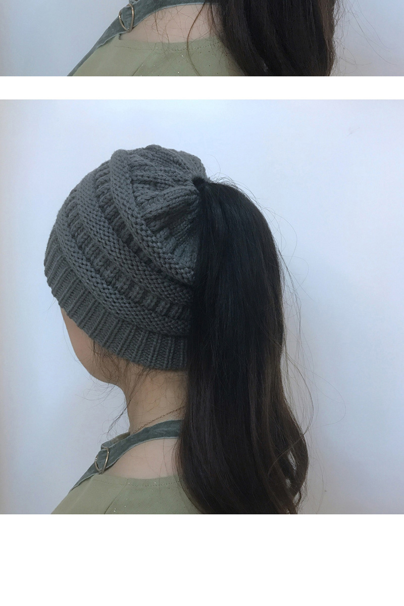 Fashion Black Stripe Pattern Decorated Hat,Knitting Wool Hats