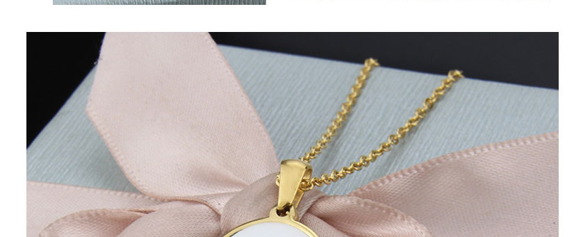 Fashion Gold Color Letter E Shape Decorated Necklace,Necklaces