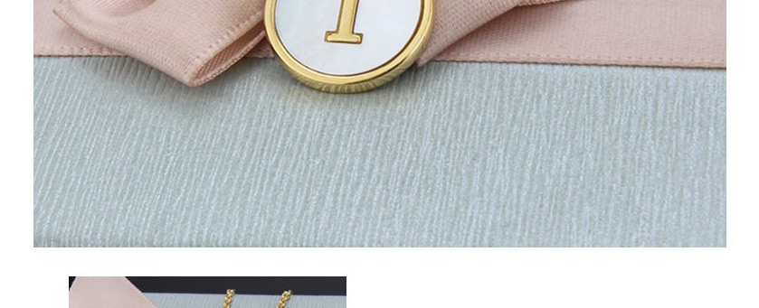 Fashion Gold Color Letter E Shape Decorated Necklace,Necklaces