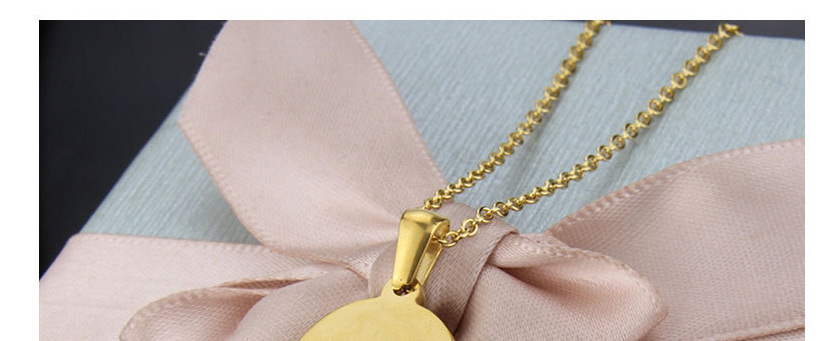 Fashion Gold Color Letter A Shape Decorated Necklace,Necklaces