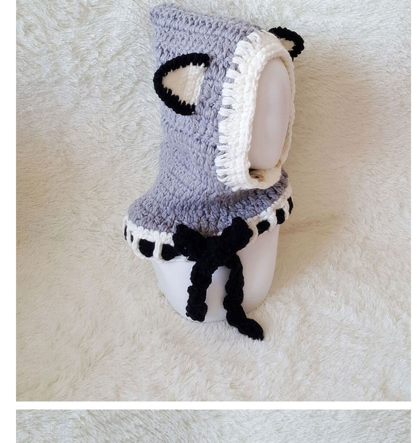 Lovely Gray Fox Shape Design Child Knitted Hat,Knitting Wool Hats