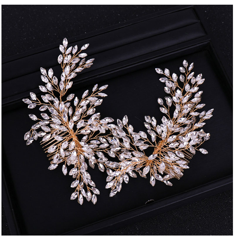 Fashion Gold Color Full Diamond Design Bridal Hair Accessories,Bridal Headwear