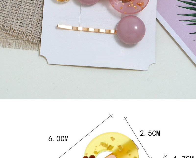 Fashion Khaki Pearl Flower Alloy Hair Clip Two-piece,Hairpins