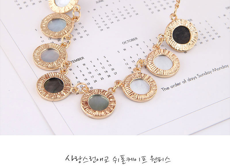 Fashion Gold Metal Shell Necklace,Pendants