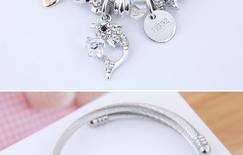 Fashion White Metal Dolphin Bracelet,Fashion Bangles