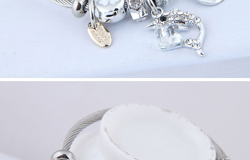 Fashion White Metal Dolphin Bracelet,Fashion Bangles