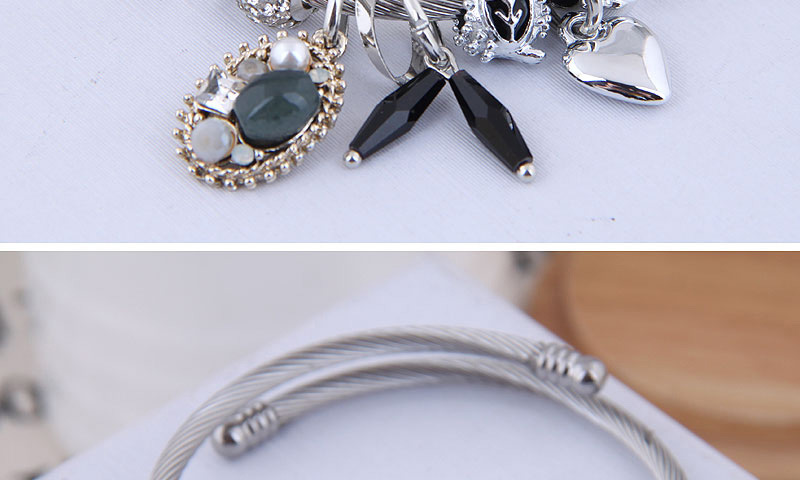 Fashion Green Metal Bracelet,Fashion Bangles