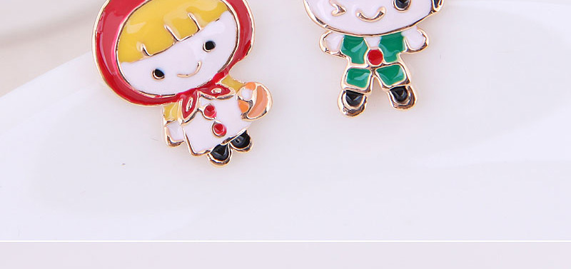 Fashion Color Boy Girl Asymmetric Earrings,Stud Earrings