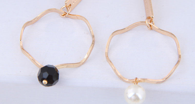 Fashion Gold Metal Ring Earrings,Drop Earrings