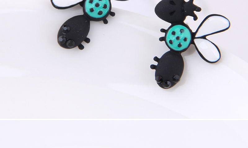 Fashion Black Ladybug Earring,Stud Earrings