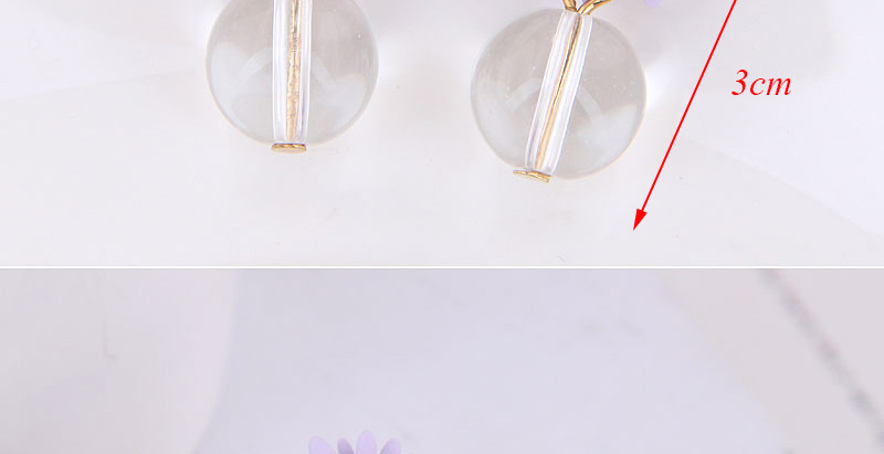 Fashion Purple Chrysanthemum Earring,Drop Earrings