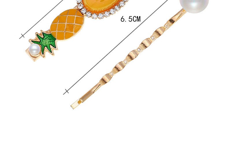Fashion Yellow Strawberry Hair Clip Two-piece,Hairpins