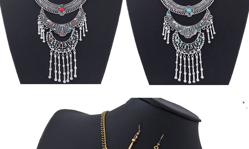 Fashion Gold Metal Drop Earrings Earrings Set,Jewelry Sets