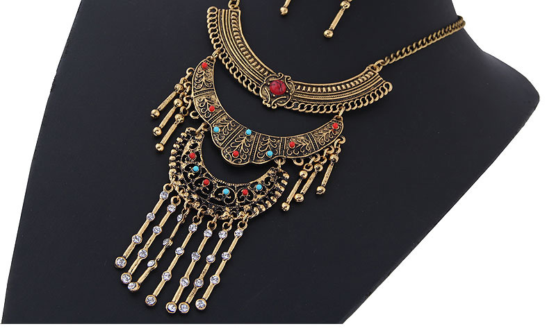 Fashion Gold Metal Drop Earrings Earrings Set,Jewelry Sets
