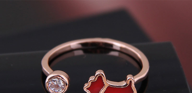 Fashion Gold Copper Lucky Dog Open Ring,Fashion Rings