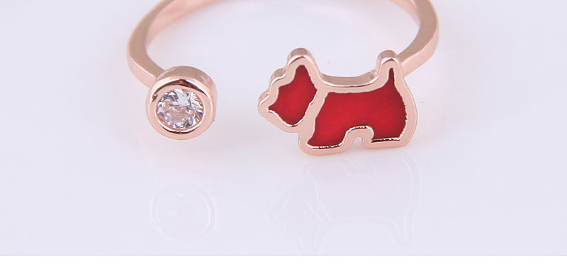 Fashion Gold Copper Lucky Dog Open Ring,Fashion Rings