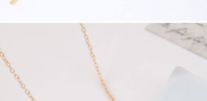  Gold Metal Vertical Necklace,Bib Necklaces