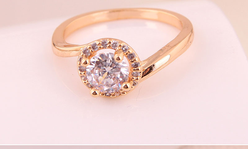 Fashion Gold Inlaid Zircon Ring,Fashion Rings