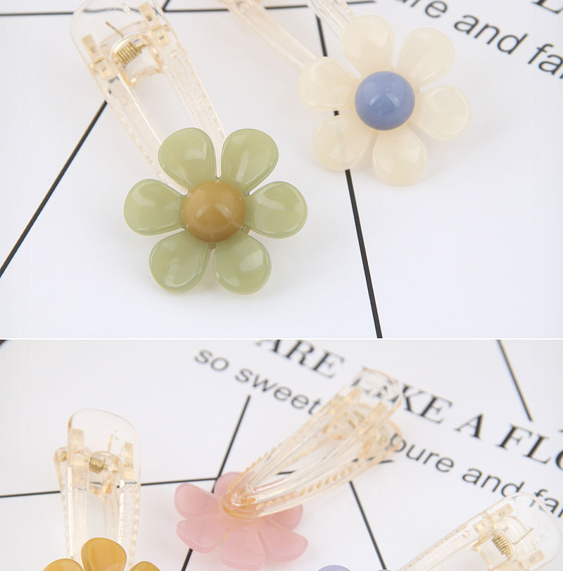 Fashion Yellow Jelly Resin Hairpin,Hairpins