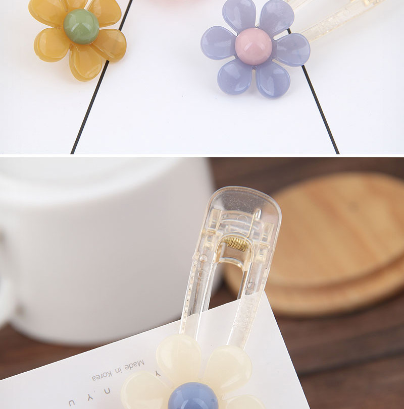 Fashion Gray Blue Jelly Resin Hairpin,Hairpins