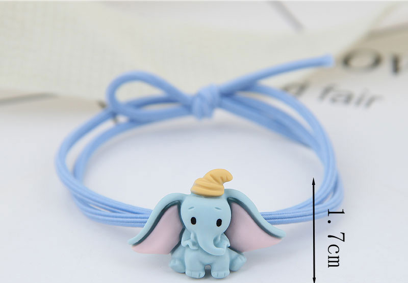 Fashion Blue Elephant Baby Elephant Hair Ring,Hair Ring