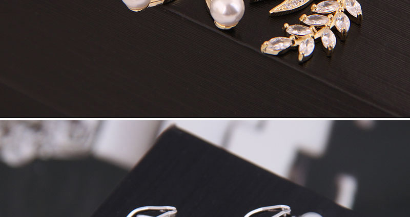 Fashion Silver Copper Micro-inlaid Zircon Birdie Clip,Earrings
