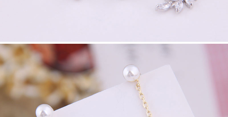 Fashion Gold  Silver Needle Copper Micro-inlaid Zircon Bird Earrings,Drop Earrings